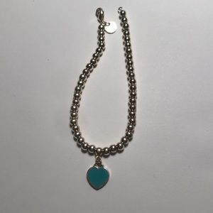 Sterling silver heart bracelet